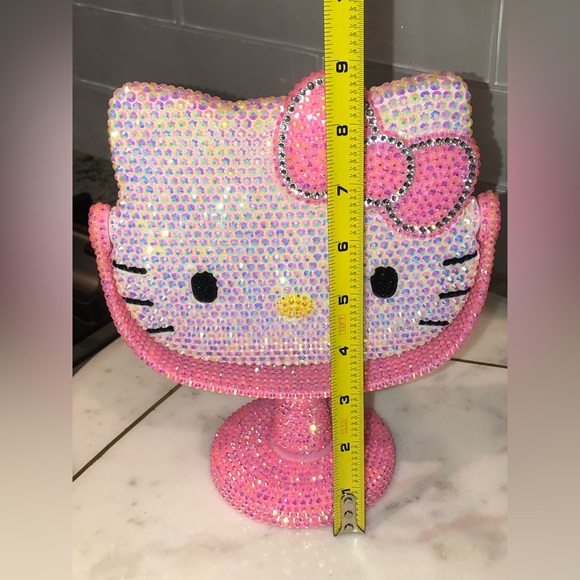 ✨NWT✨ Hello Kitty Crystal Sparkle Bedazzled Table Top Stand Mirror - Picture 6 of 11